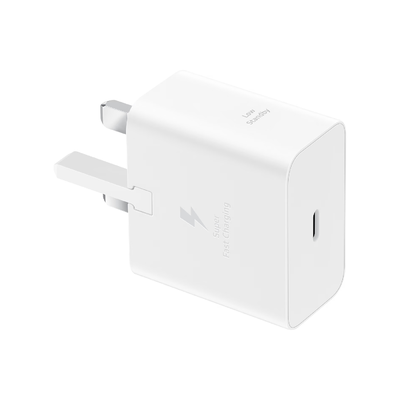 Samsung wall charger 25W Fast Charge  USB-C / USB-C cable | White