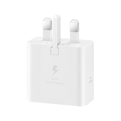 Samsung wall charger 25W Fast Charge  USB-C / USB-C cable | White