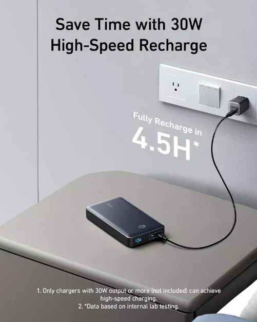 Anker 537 Power Bank Powercore 24000mAh For Laptop And Mobiles 65w Pd