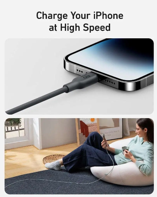 Anker 542 USB-C To Lightning Cable (Bio Based 6ft) | Black