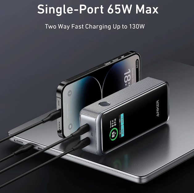 Anker prime 12000mAh power Bank 130W | Black