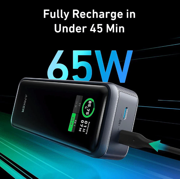 Anker prime 12000mAh power Bank 130W | Black