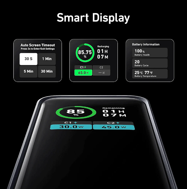 Anker prime 12000mAh power Bank 130W | Black