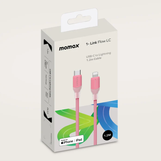 Momax 1link Flow USB-C To Lightning 1.2m Cable | Pink