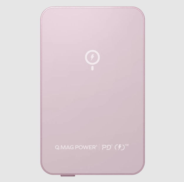 Momax Q.mag Power6 5000 Magnetic Wireless Battery Pack | Pink