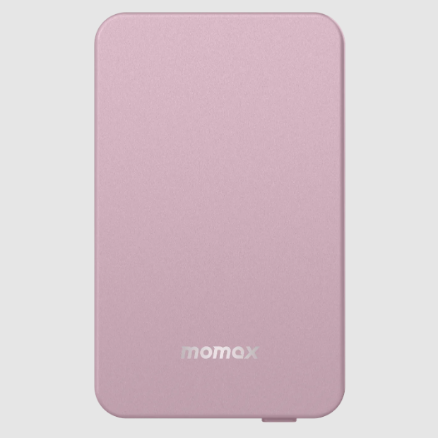 Momax Q.mag Power6 5000 Magnetic Wireless Battery Pack | Pink