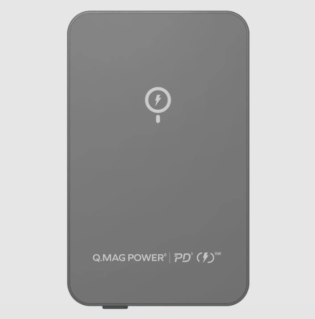 Momax Q.mag Power6 5000 Magnetic Wireless Battery Pack | Gray