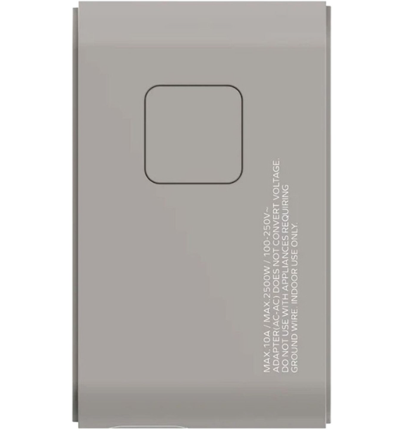Momax 1-World+ 70W GaN 3-Port w/ Built-in USB-C Cable + AC Travel Adaptor | Grey