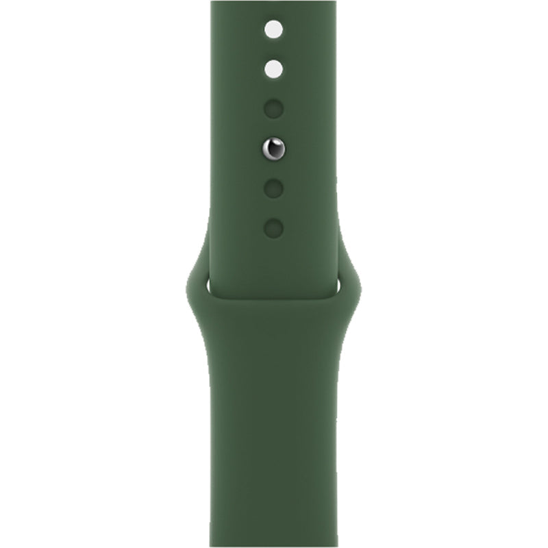 Apple Watch Series 7 GPS + Cellular, 41mm Green Aluminium Case with Clover Sport Band - Regular