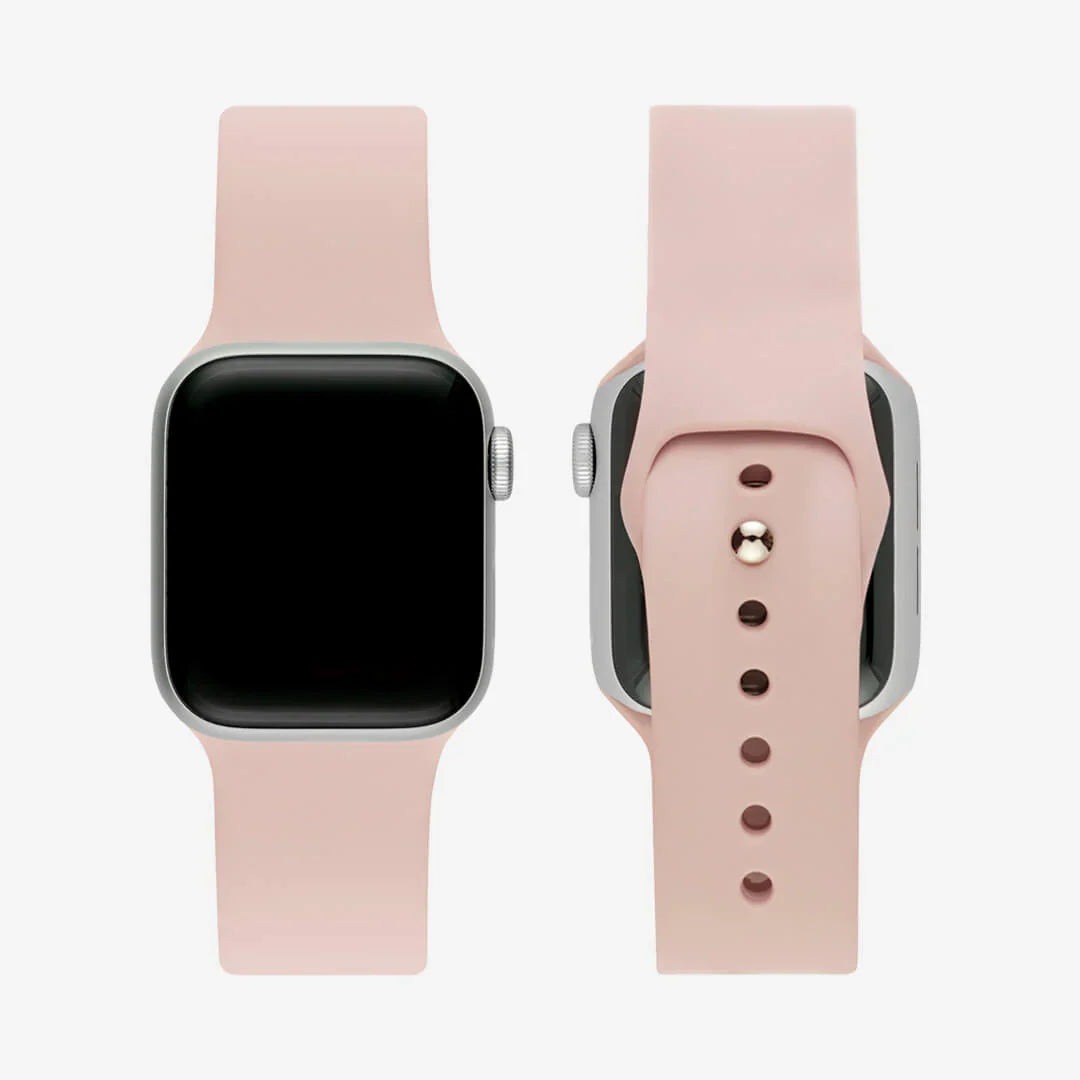 LZEL 38/40/41/42MM AvalonFlex Series 10 Silicone Watch Band | Light Pink
