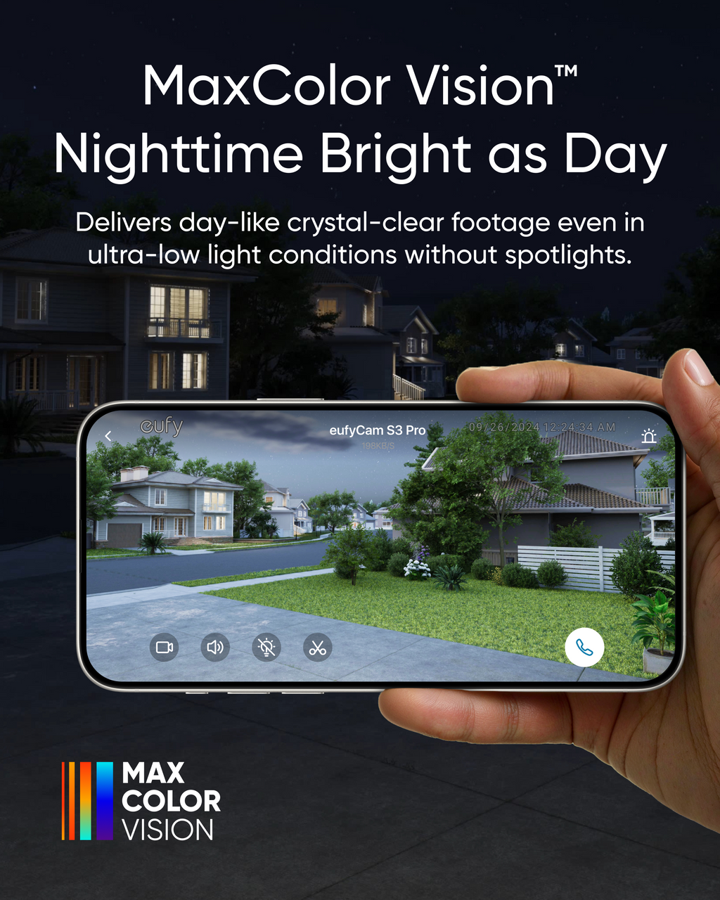 eufyCam S3 Pro Add-On Security Camera â?? 4K MaxColor Vision, Forever Power