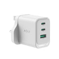 Asli Global ThunderVolt Surge 65W Power Delivery GAN 3 USB Wall Charger | White