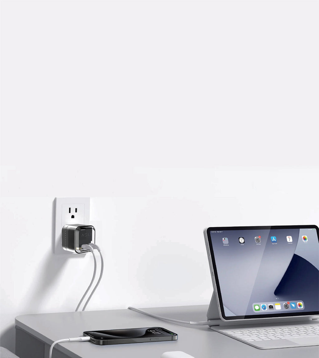Asli Global Wall Charger 35W Dual Type-C ThunderVolt | Transparent