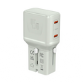 LZEL TravelPro Series Dual Port GaN Travel Wall Charger 45W I Dual Type-C Output I Global compatibility I Gray