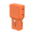 LZEL TravelPro Series Dual Port GaN Travel Wall Charger 45W I Dual Type-C Output I Global compatibility I Orange