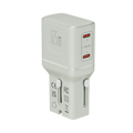 LZEL TravelPro Series Dual Port GaN Travel Wall Charger 65W I Dual Type-C Output I Global compatibility I Gray