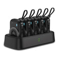 LZEL PentaEnergia Station - 5X 10,000mAh Wireless Power Bank & Charging Dock with Built-in Cable | Black
