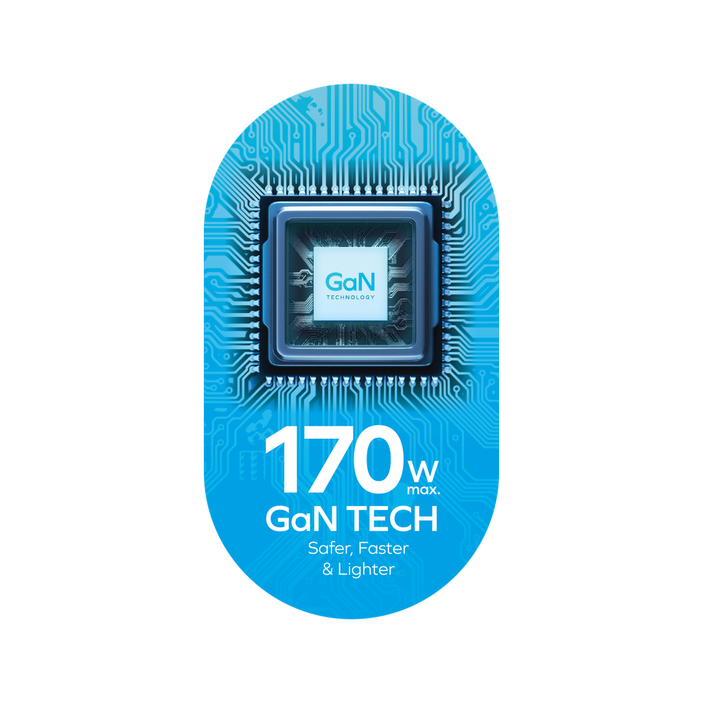 Momax 1-World 170W GaN 4-Port  AC Travel Adapter | Desert Titanium