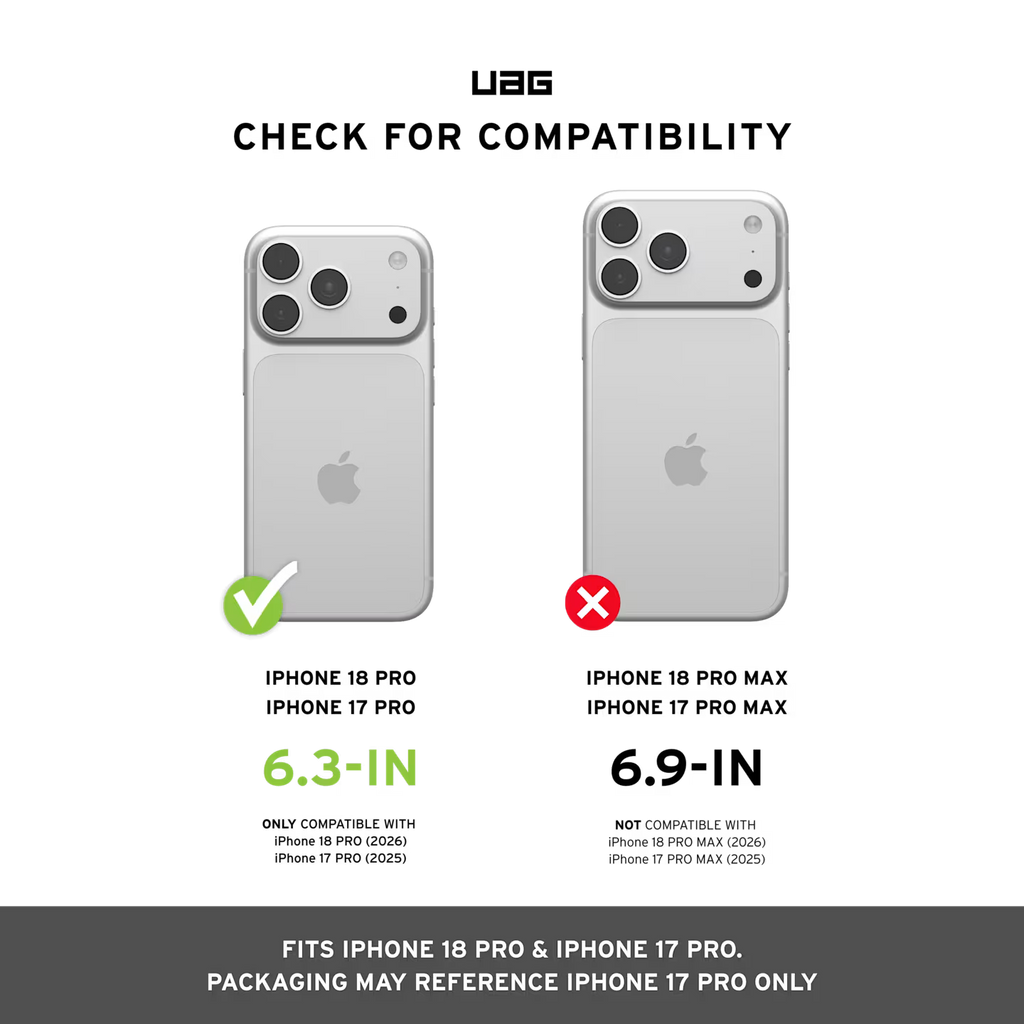UAG Pathfinder Clear MagSafe Case for iPhone 18 Pro / 17 Pro