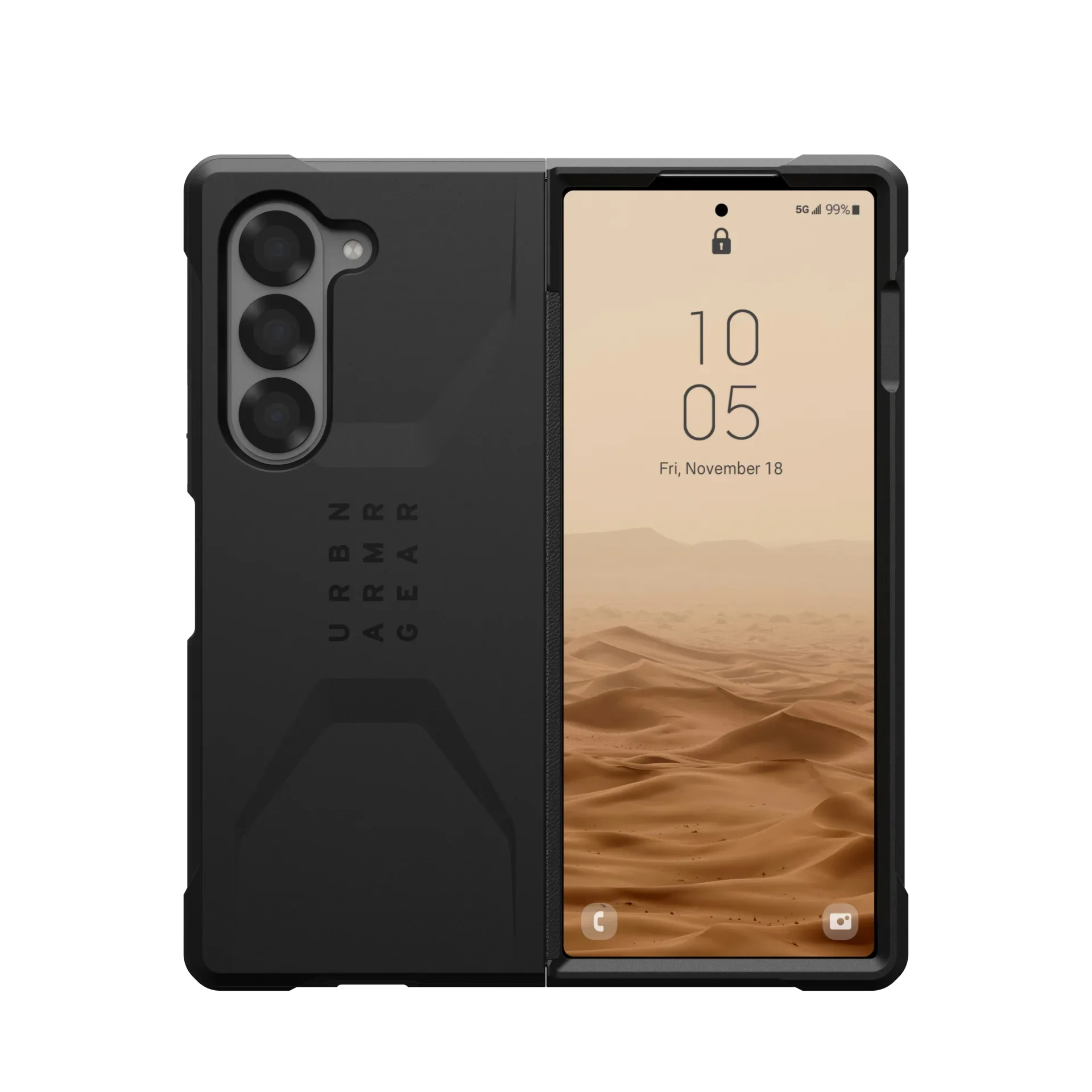 UAG Civilian Series Galaxy Z Fold6 Black  Case (2024)