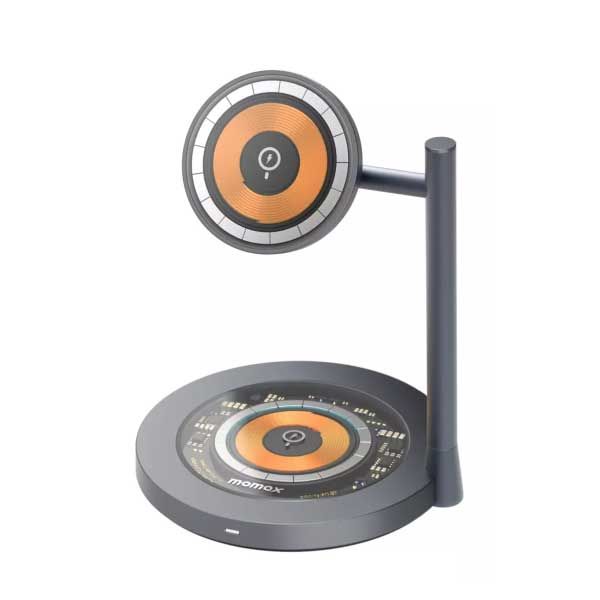 Momax Q.mag Dual2 15w Dual Magnetic Wireless Charger Stand | Black