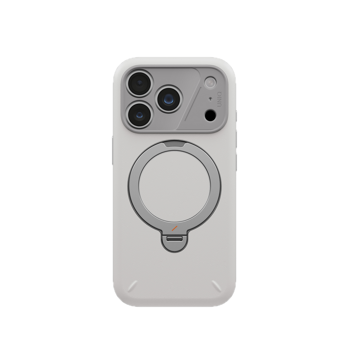 UNIQ ELIX Smudge-Resistant MagSafe Protection Case with 360° Kickstand for iPhone 18 Pro | Cloud Stone