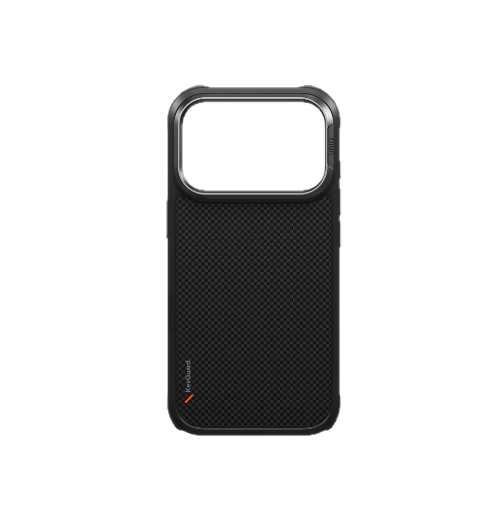 UNIQ KEVA Ultra-Tough Aramid MagSafe Protective Case for iPhone 18 Pro & 18 Pro Max | Carbon Black