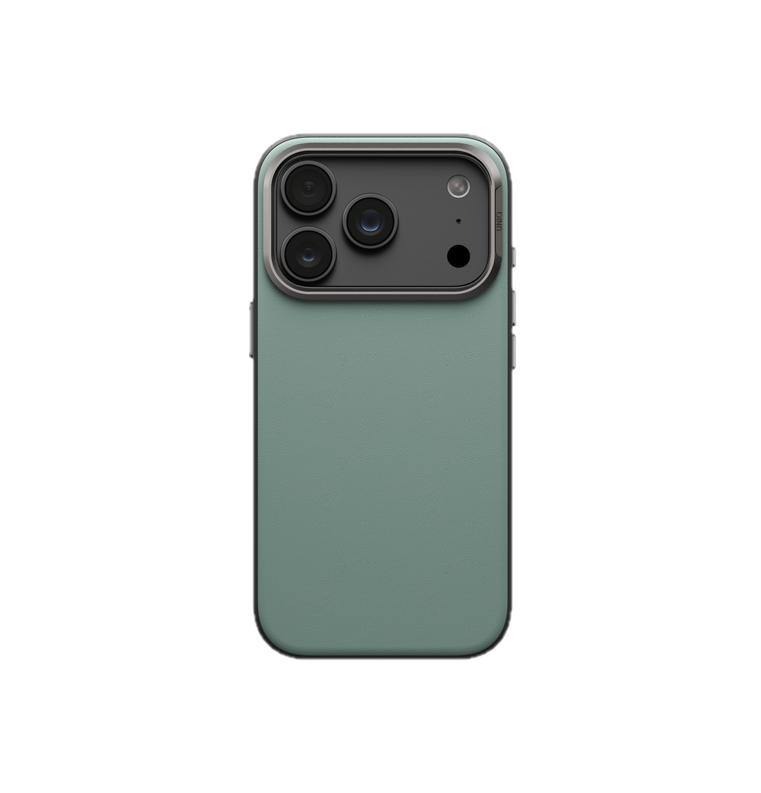 UNIQ Lyden Vegan Leather Case for iPhone 18 Pro â€“ Aluminum Bezel, MagSafe Compatible