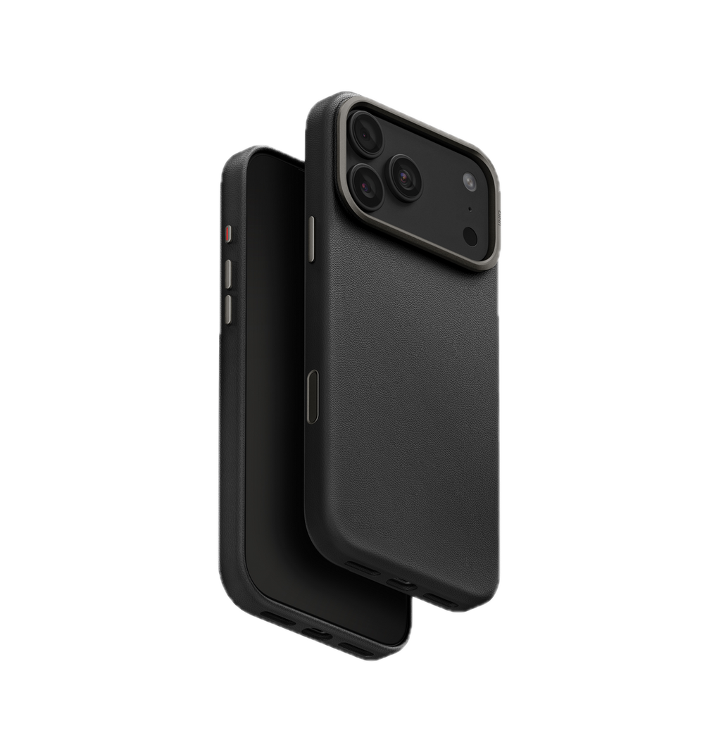 UNIQ Lyden Vegan Leather Case for iPhone 18 Pro Max â?? Aluminum Bezel, MagSafe Compatible