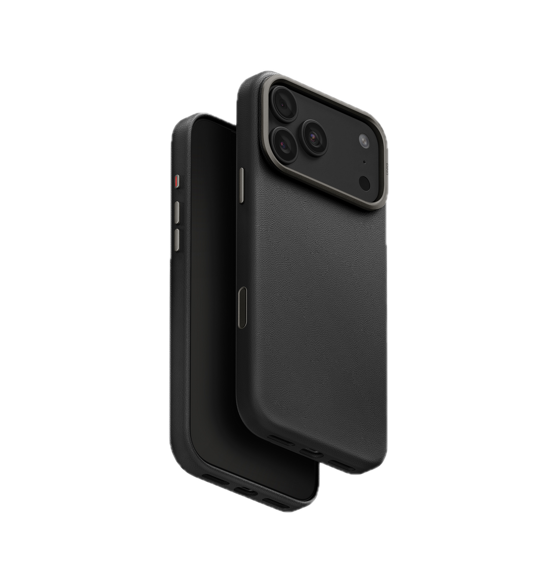 UNIQ Lyden Vegan Leather Case for iPhone 18 Pro Max â?? Aluminum Bezel, MagSafe Compatible