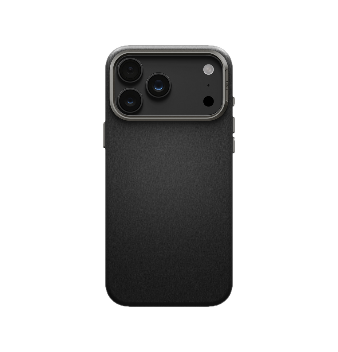 UNIQ Lyden Vegan Leather Case for iPhone 18 Pro Max â?? Aluminum Bezel, MagSafe Compatible