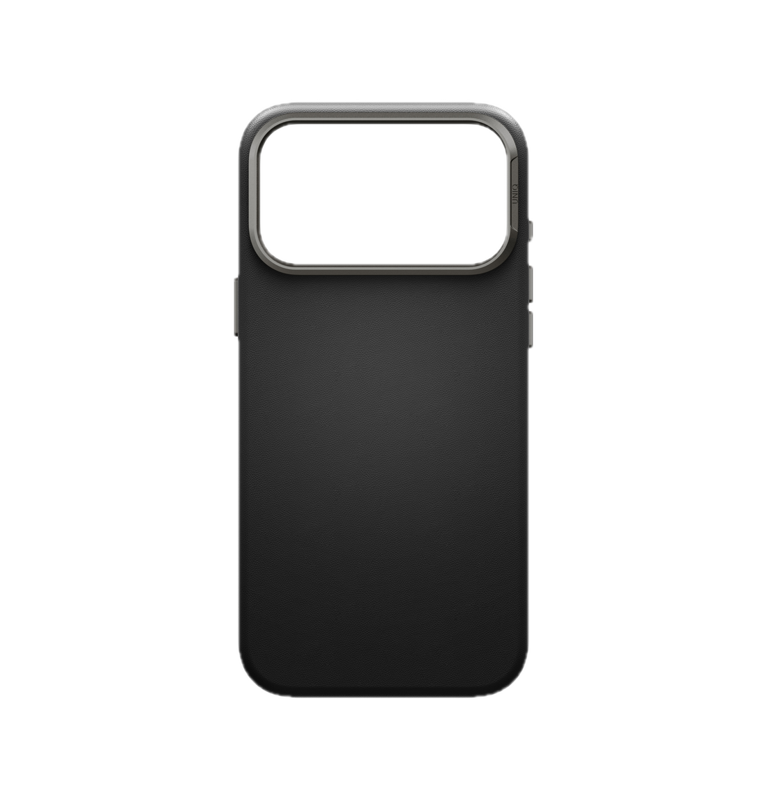UNIQ Lyden Vegan Leather Case for iPhone 18 Pro Max â?? Aluminum Bezel, MagSafe Compatible