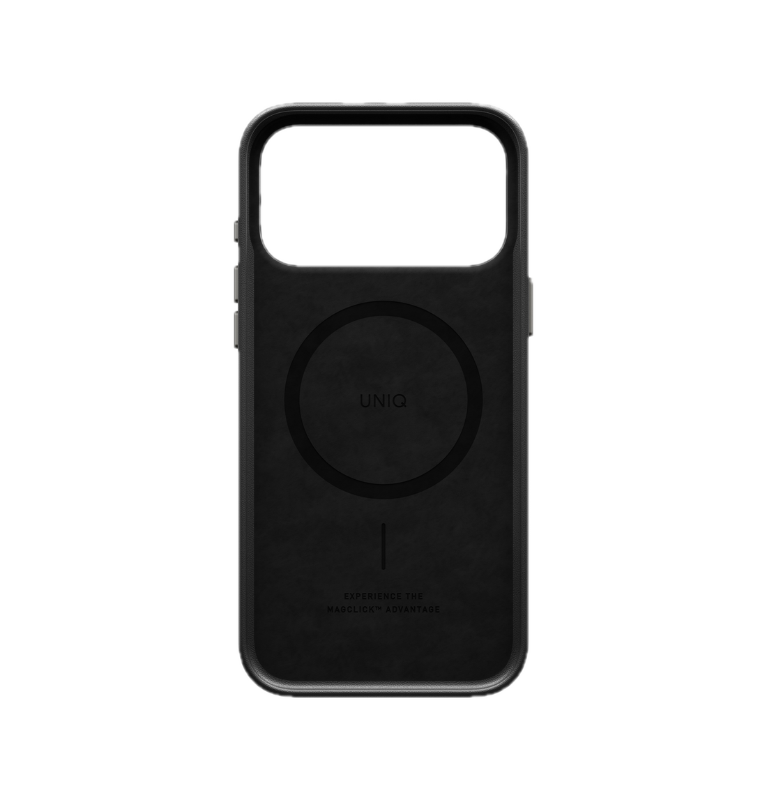 UNIQ Lyden Vegan Leather Case for iPhone 18 Pro Max â?? Aluminum Bezel, MagSafe Compatible
