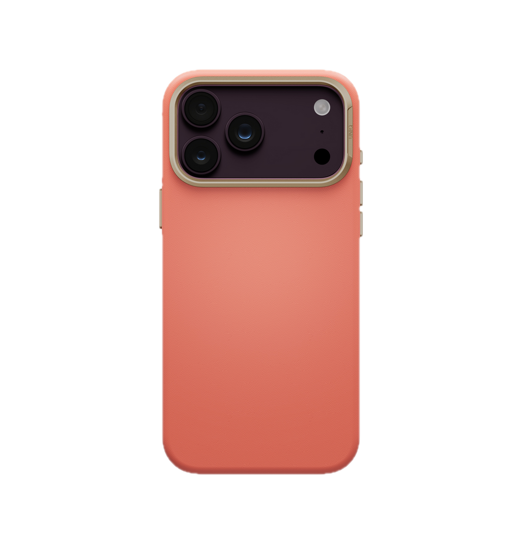 UNIQ Lyden Vegan Leather Case for iPhone 18 Pro Max â?? Aluminum Bezel, MagSafe Compatible