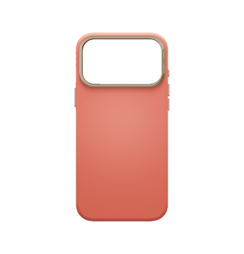 UNIQ Lyden Vegan Leather Case for iPhone 18 Pro Max â?? Aluminum Bezel, MagSafe Compatible