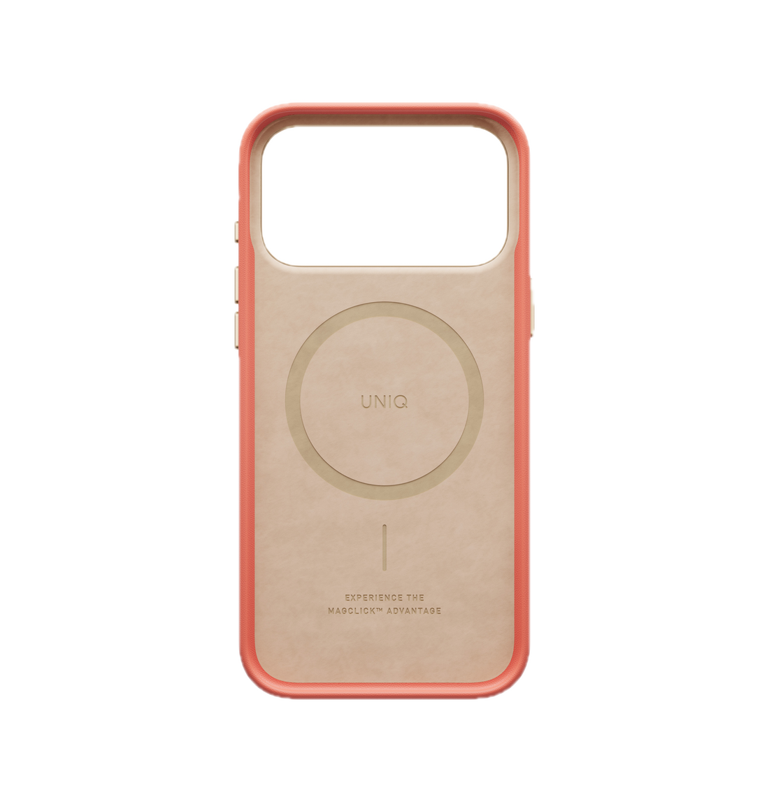 UNIQ Lyden Vegan Leather Case for iPhone 18 Pro Max â?? Aluminum Bezel, MagSafe Compatible