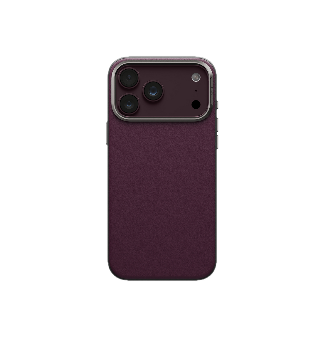 UNIQ Lyden Vegan Leather Case for iPhone 18 Pro Max â?? Aluminum Bezel, MagSafe Compatible