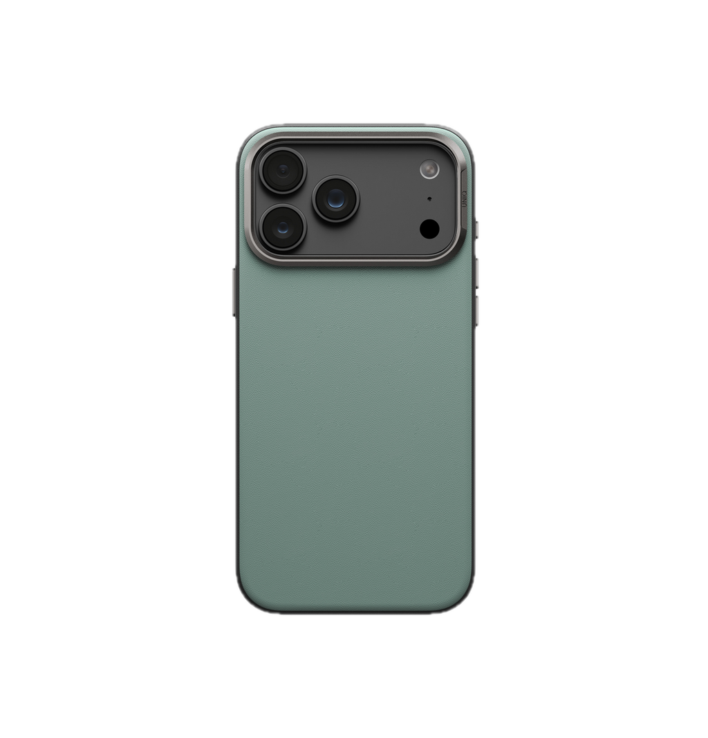 UNIQ Lyden Vegan Leather Case for iPhone 18 Pro Max â?? Aluminum Bezel, MagSafe Compatible