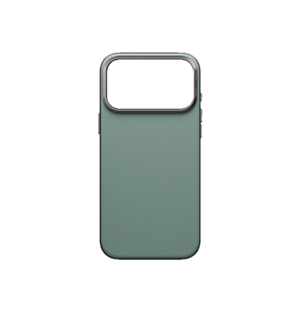 UNIQ Lyden Vegan Leather Case for iPhone 18 Pro Max â?? Aluminum Bezel, MagSafe Compatible