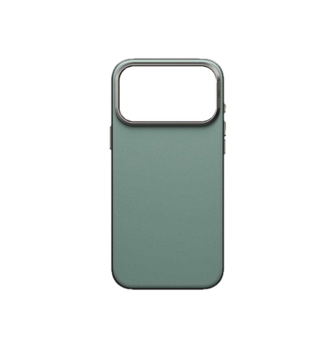 UNIQ Lyden Vegan Leather Case for iPhone 18 Pro Max â?? Aluminum Bezel, MagSafe Compatible