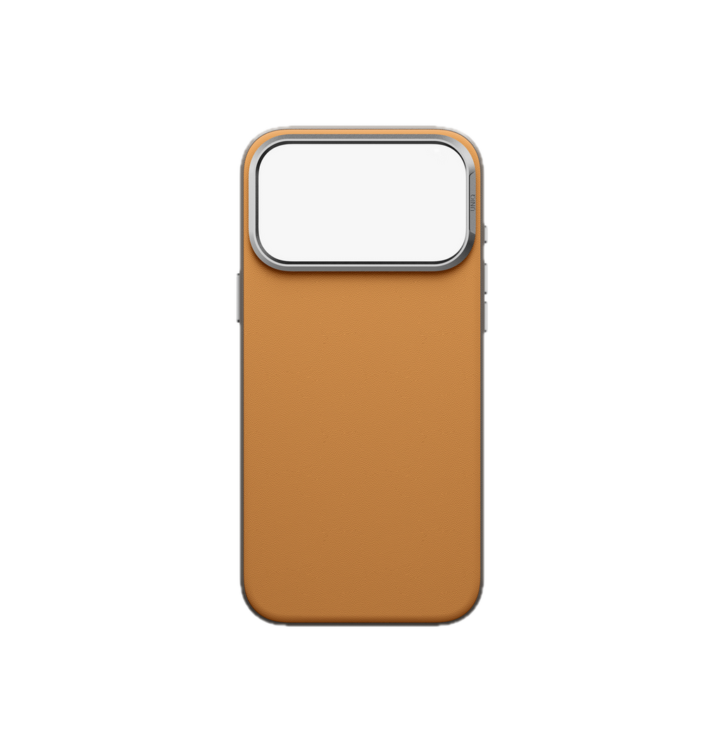 UNIQ Lyden Vegan Leather Case for iPhone 18 Pro Max â?? Aluminum Bezel, MagSafe Compatible