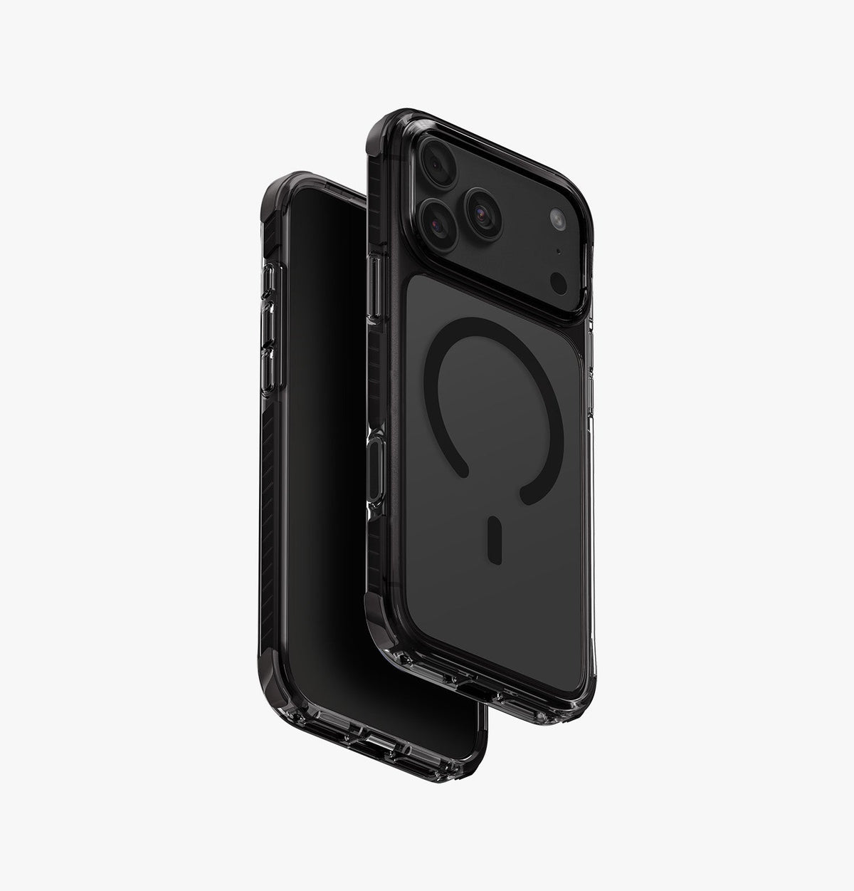 Uniq Hybrid Combat Rugged Case With Triple-Layer Impact Shield  Case For Iphone 18 Pro Max Carbon