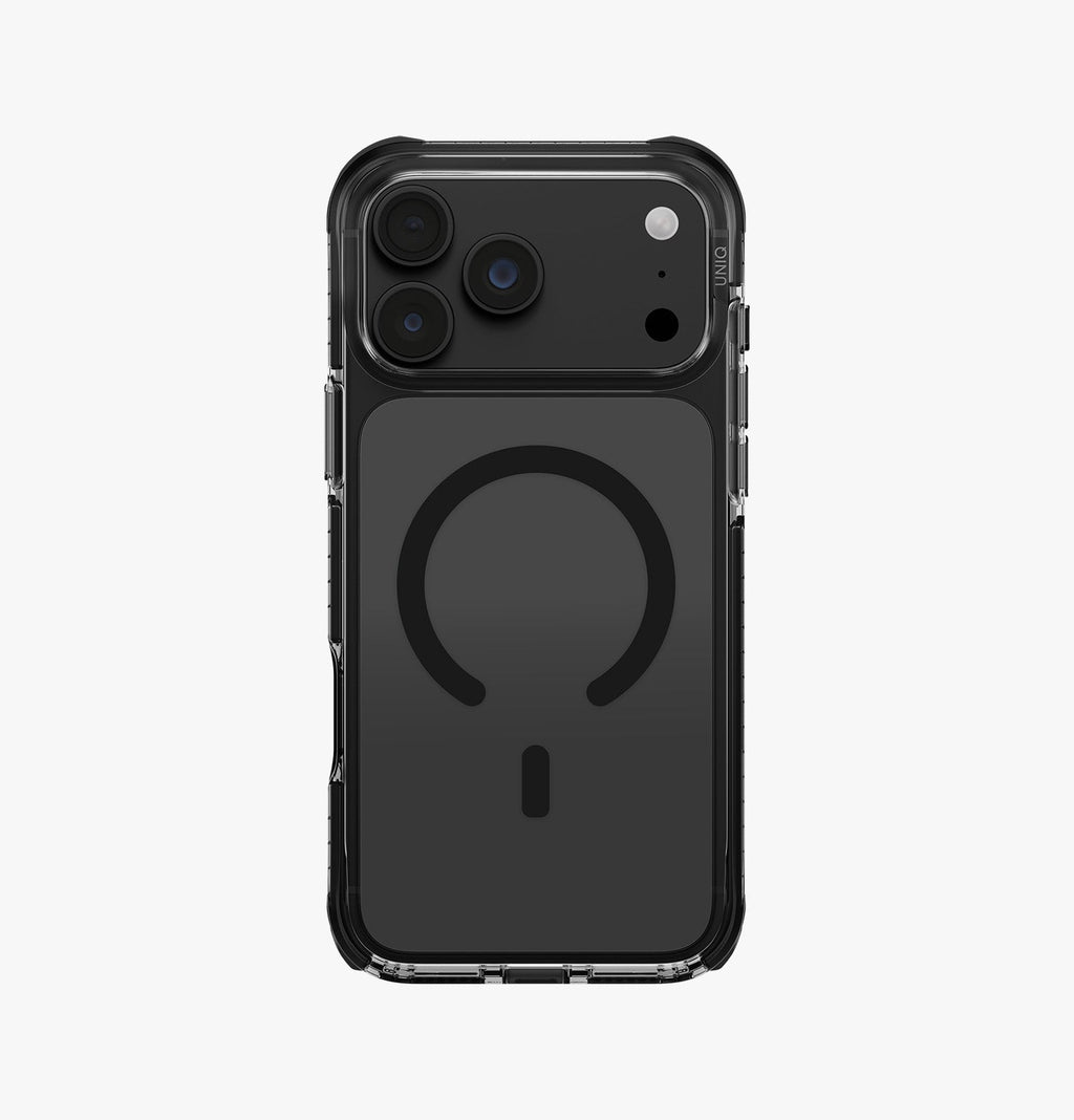 Uniq Hybrid Combat Rugged Case With Triple-Layer Impact Shield  Case For Iphone 18 Pro Max Carbon