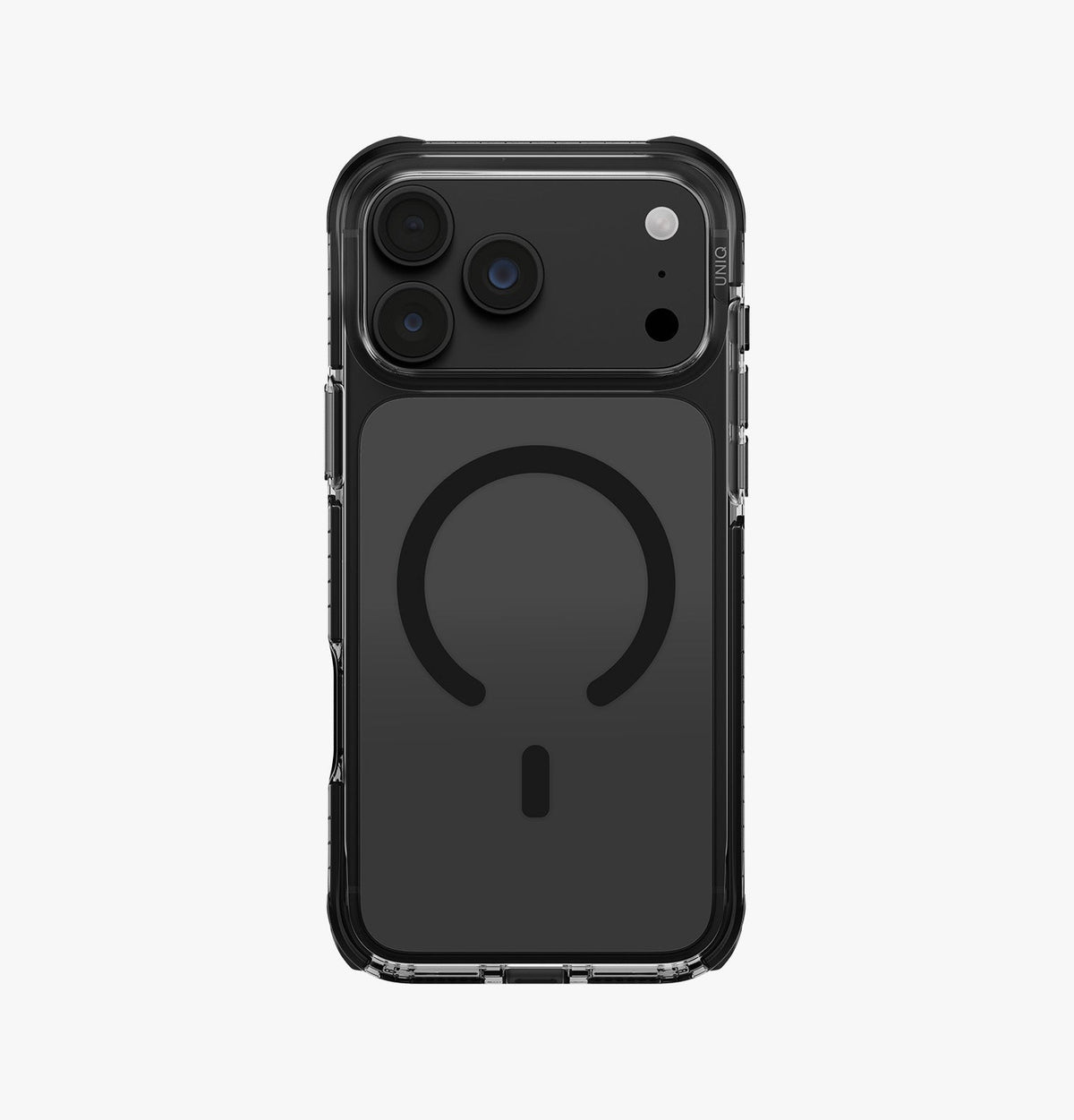 Uniq Hybrid Combat Rugged Case With Triple-Layer Impact Shield  Case For Iphone 18 Pro Max Carbon