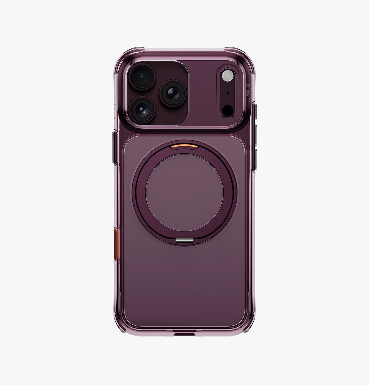 UNIQ SWIXVIX Hybrid MagSafe Case with 360° Kickstand for iPhone 18 Pro Max | Deep Burgundy