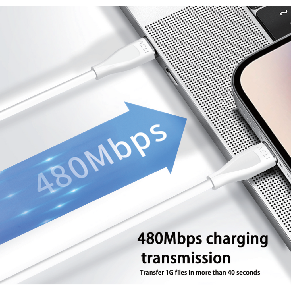 Asli Global Power Wire Lux Silicone USB-C to USB-C Cable 2M
