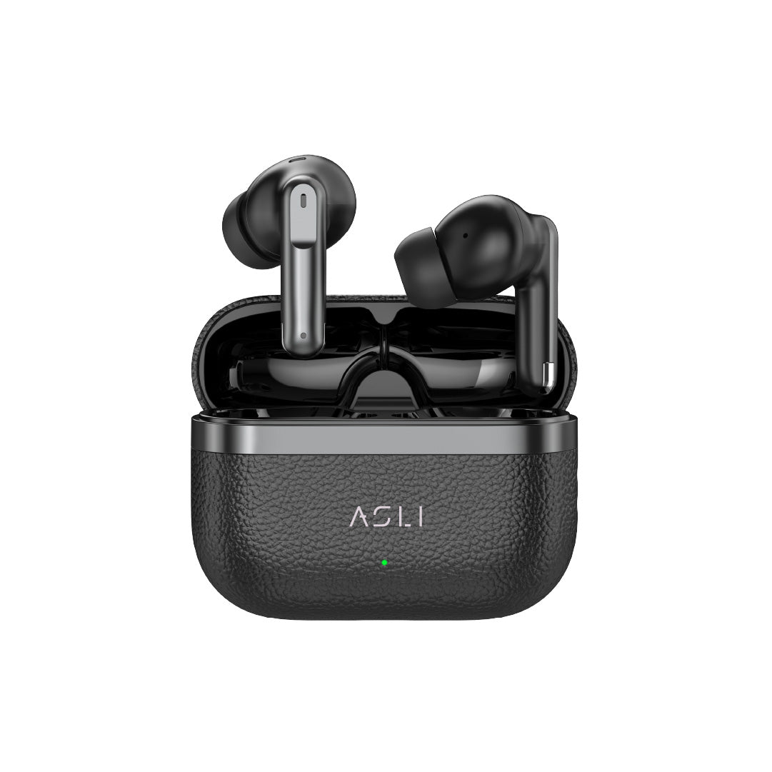 Asli Global EcoPods Air TWS Wireless ANC Bluetooth Earbuds with Active Noise Cancellation