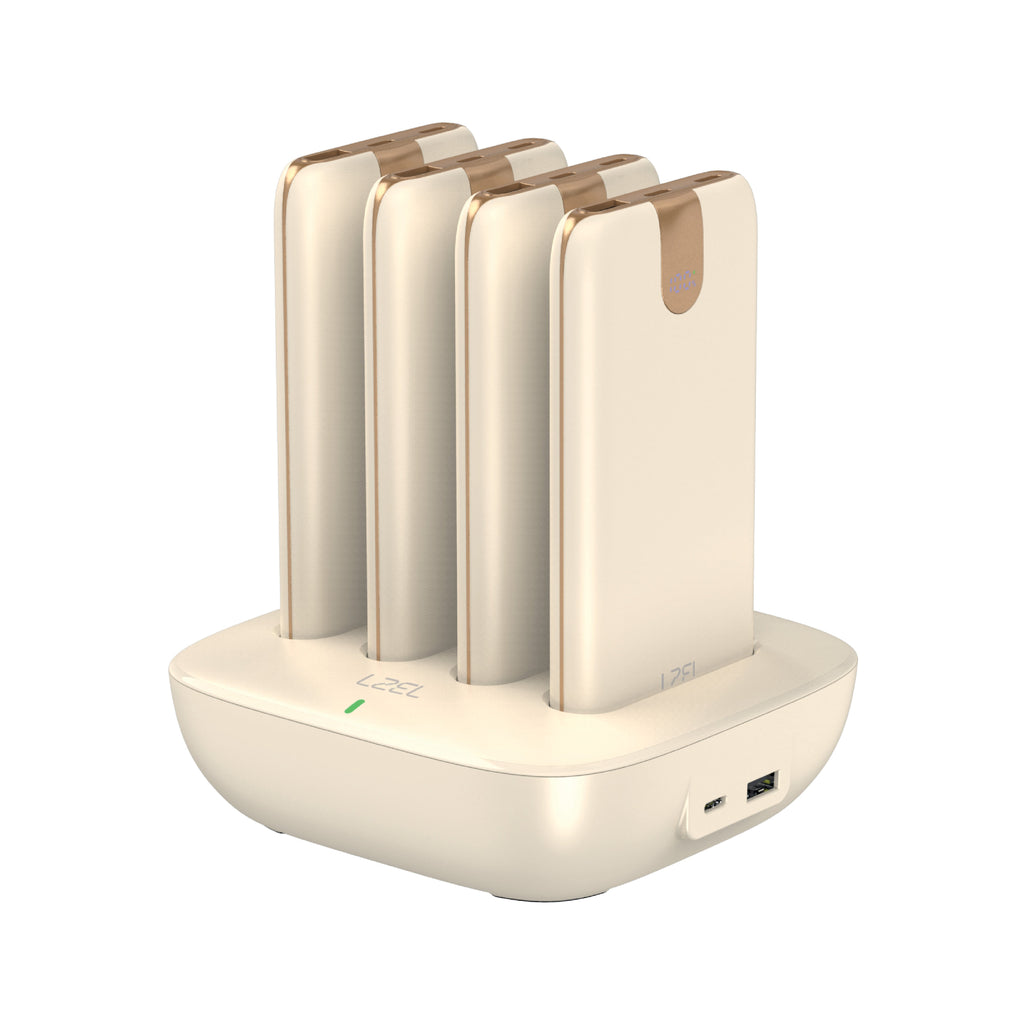 LZEL Quadra Energia Y Station 10000mAh Charging Station Built In Cable Lightning And Type-C | Yellow