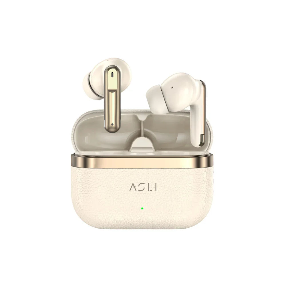 Asli Global EcoPods Air TWS Wireless ANC Bluetooth Earbuds with Active Noise Cancellation