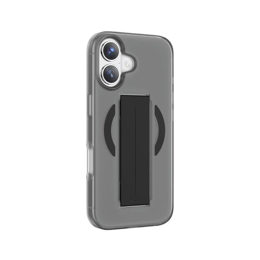 Asli Global MagTrox Grip Pro Liquid Silicone Soft Grip MagSafe Case for iPhone 17 | Black